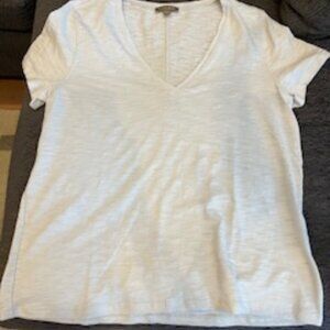 Lilla P V-neck short sleeved T-shirt - pale silver/gray